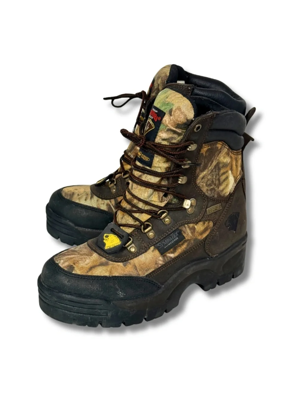 Herman Survivors Men's Camo Hunting Boots Size 7.5 Waterproof Thinsulate Ultra